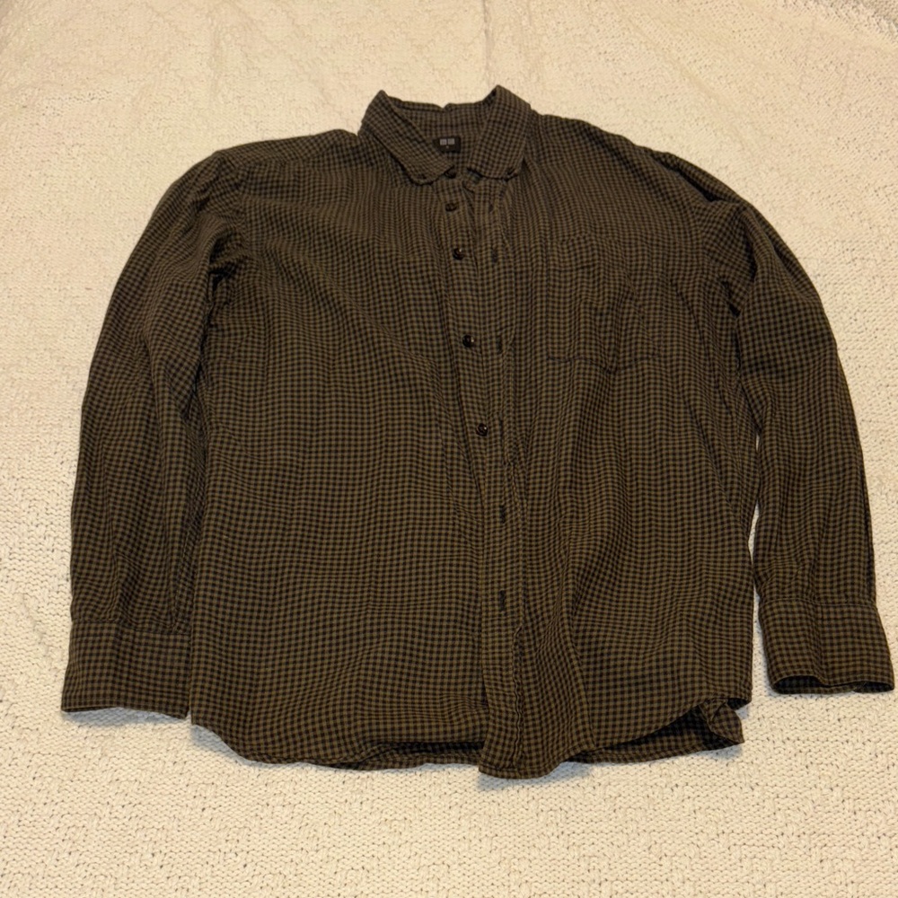 Uniqlo Brown Checkered Shirt